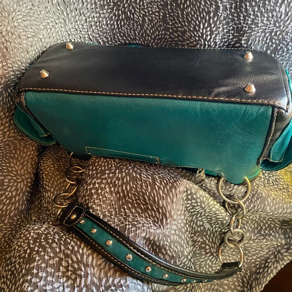 MONTANA WEST Turquoise Leather Purse - Picture 7 of 7